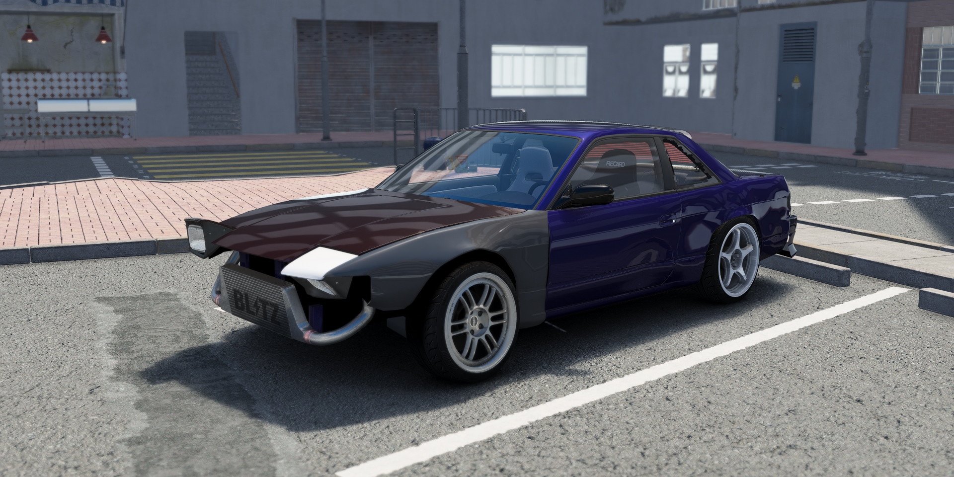 DWG Missile Nissan 240sx Coupe SR20DET, skin Laser Blue