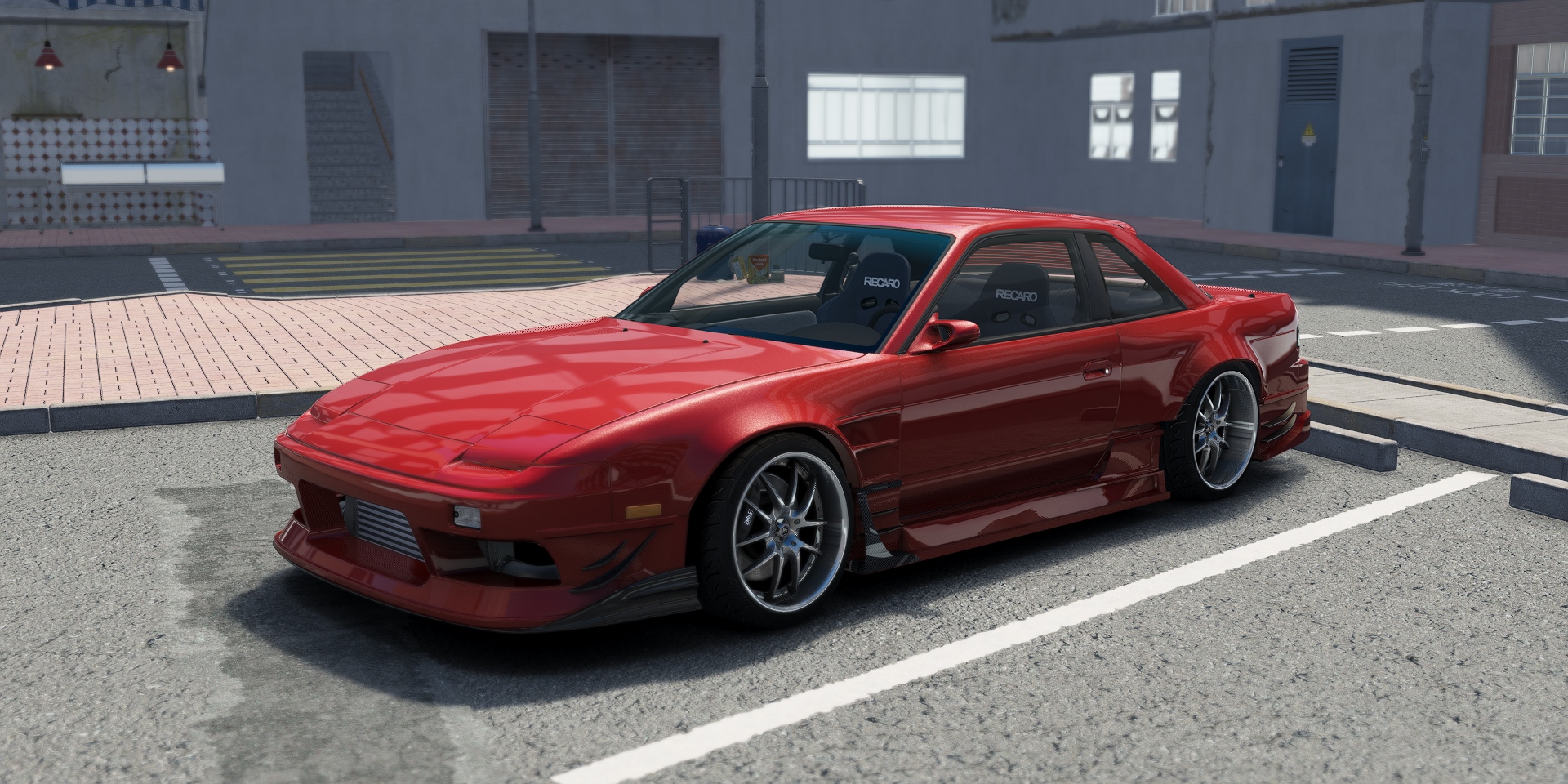 DWG Nissan 240sx Car Modify Wonder, skin Cherry Red