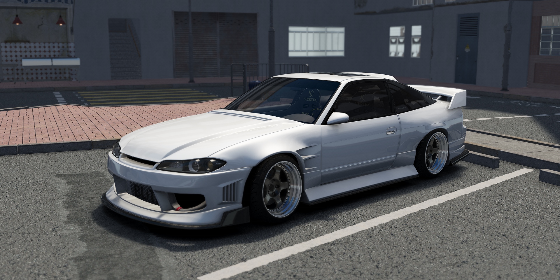 DWG Nissan 240sx S13.5, skin White Pearl