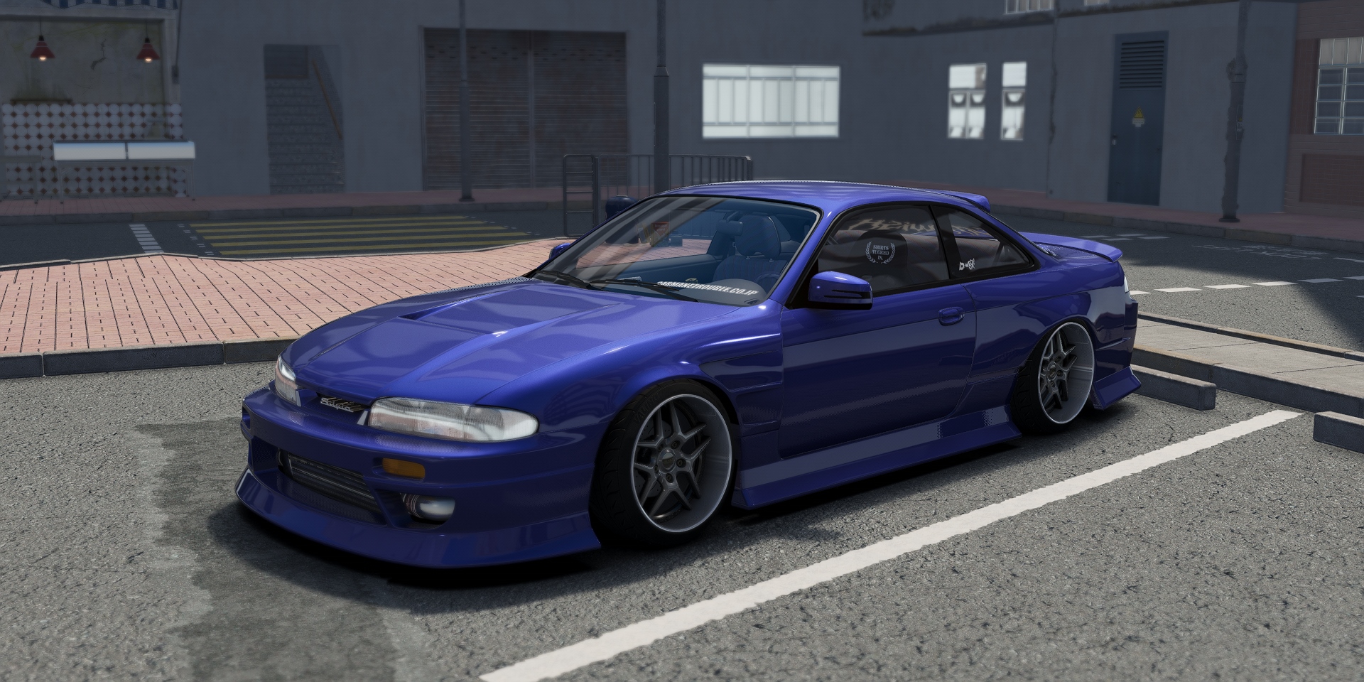 DWG Nissan 240sx S14 Zenki D-MAX Type 3, skin blue