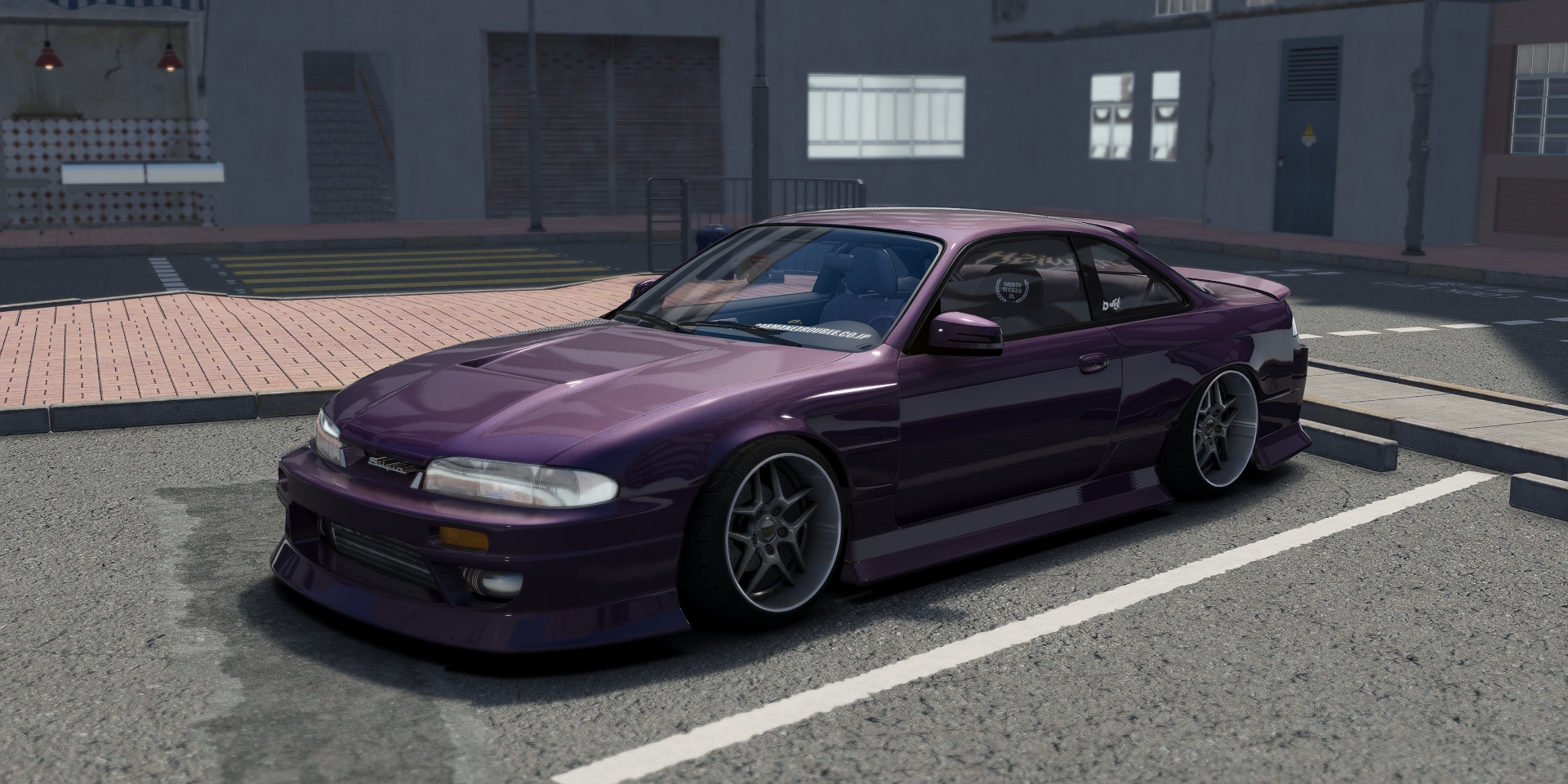 DWG Nissan 240sx S14 Zenki D-MAX Type 3, skin purple