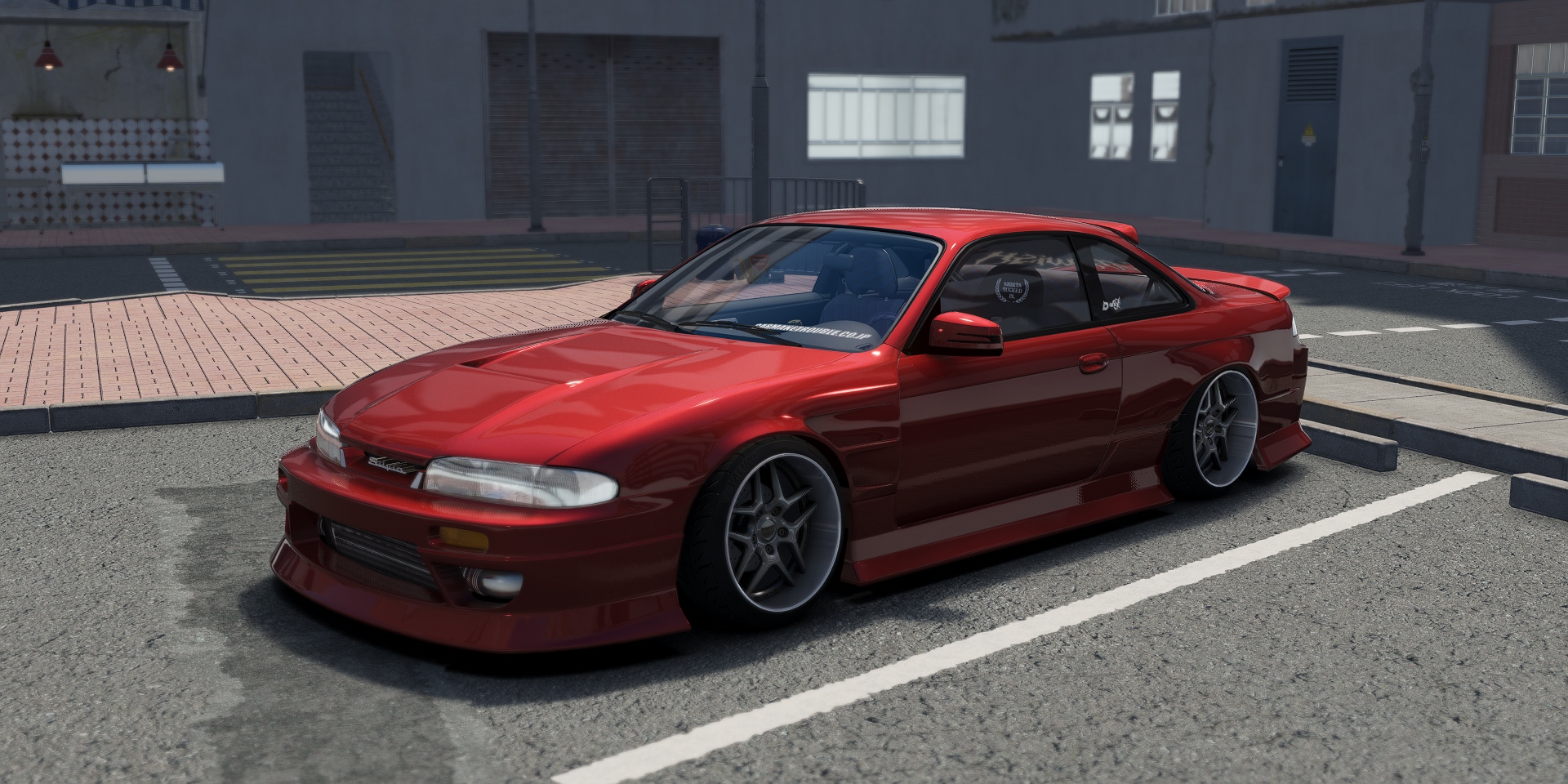 DWG Nissan 240sx S14 Zenki D-MAX Type 3, skin red