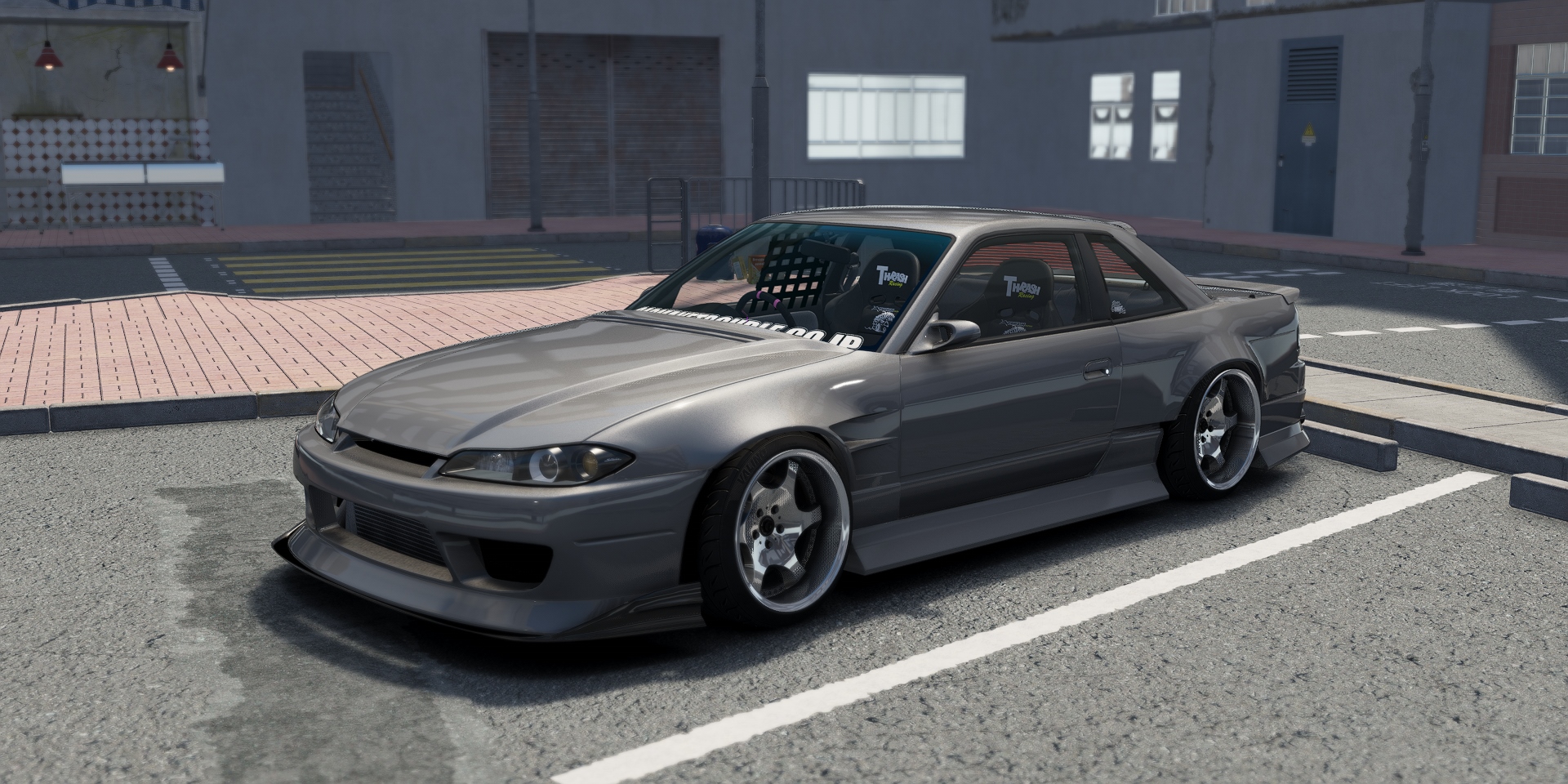 DWG Nissan Silvia s13.5 D-Max, skin Gunmetal