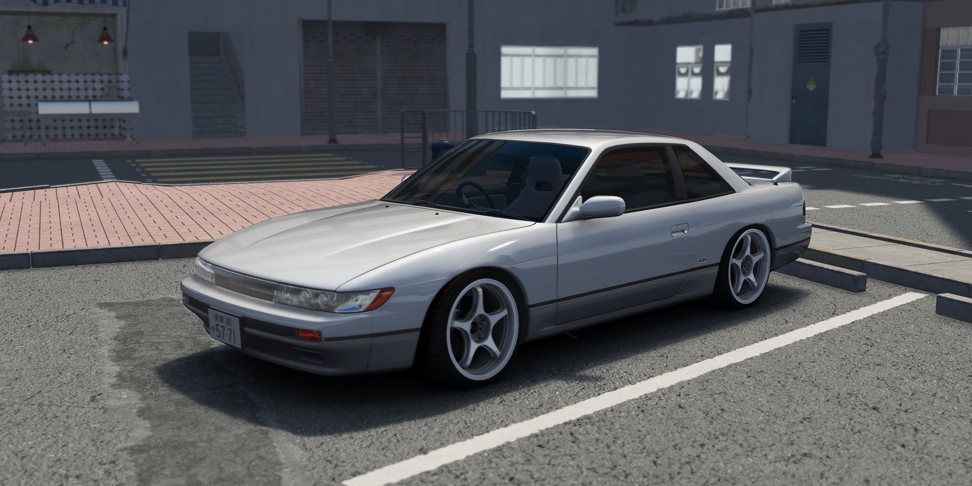 DWG Nissan Silvia PS13, skin Two_Tone_Grey