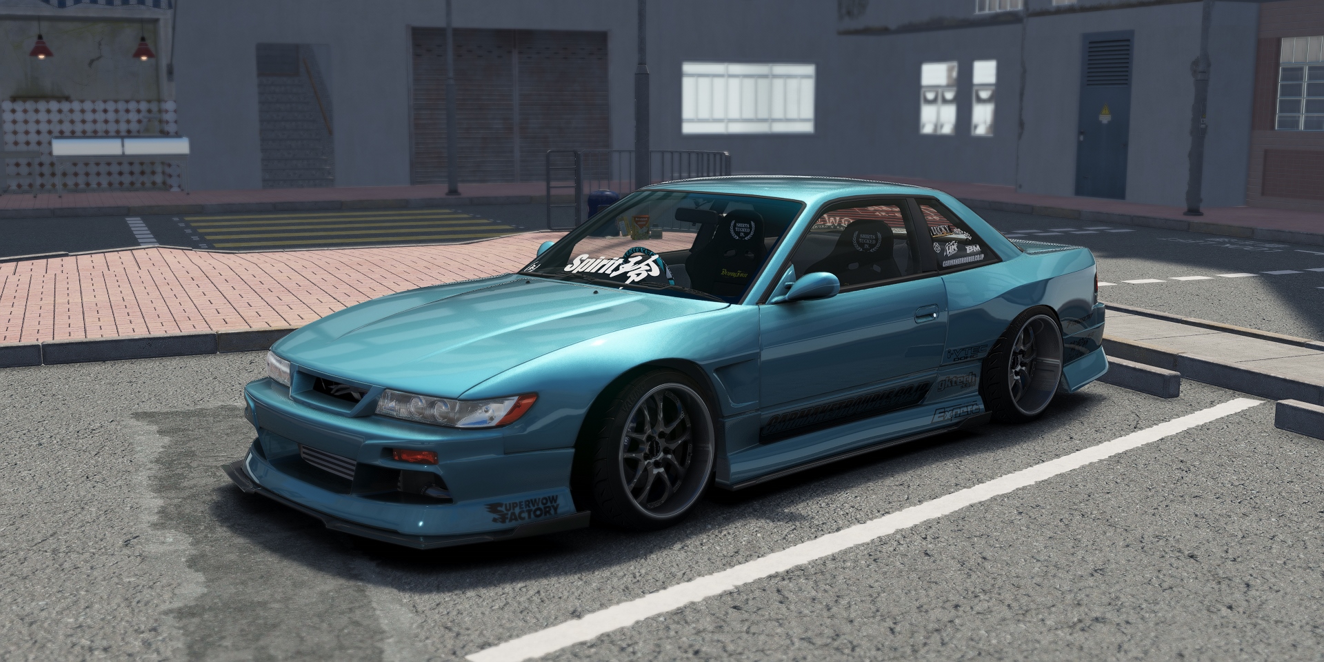 DWG Nissan Silvia PS13 Spirit Rei Miyabi, skin Tora_Blue