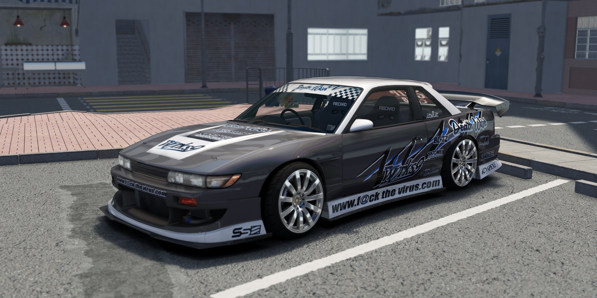 DWG Nissan Silvia PS13 Works 9, skin DWG