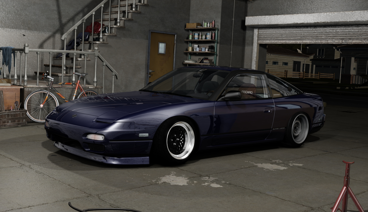 DWG Nissan 240sx KA, skin Midnight_Blue