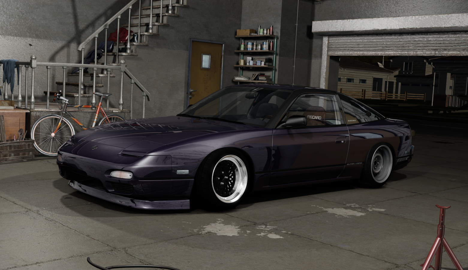 DWG Nissan 240sx KA, skin Purple_Gray