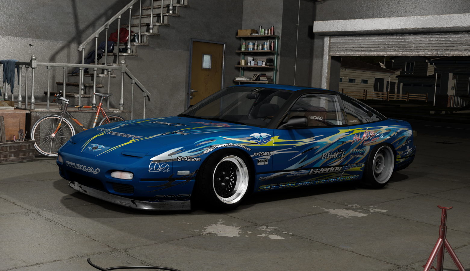 DWG Nissan 240sx KA, skin React Joseph