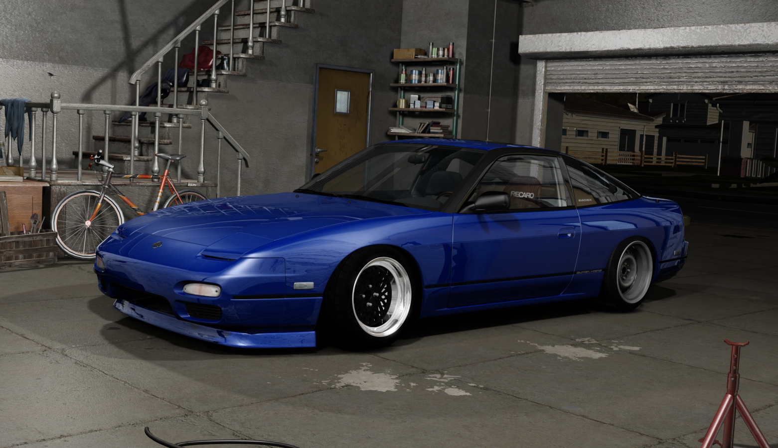 DWG Nissan 240sx KA, skin Sapphire_Blue