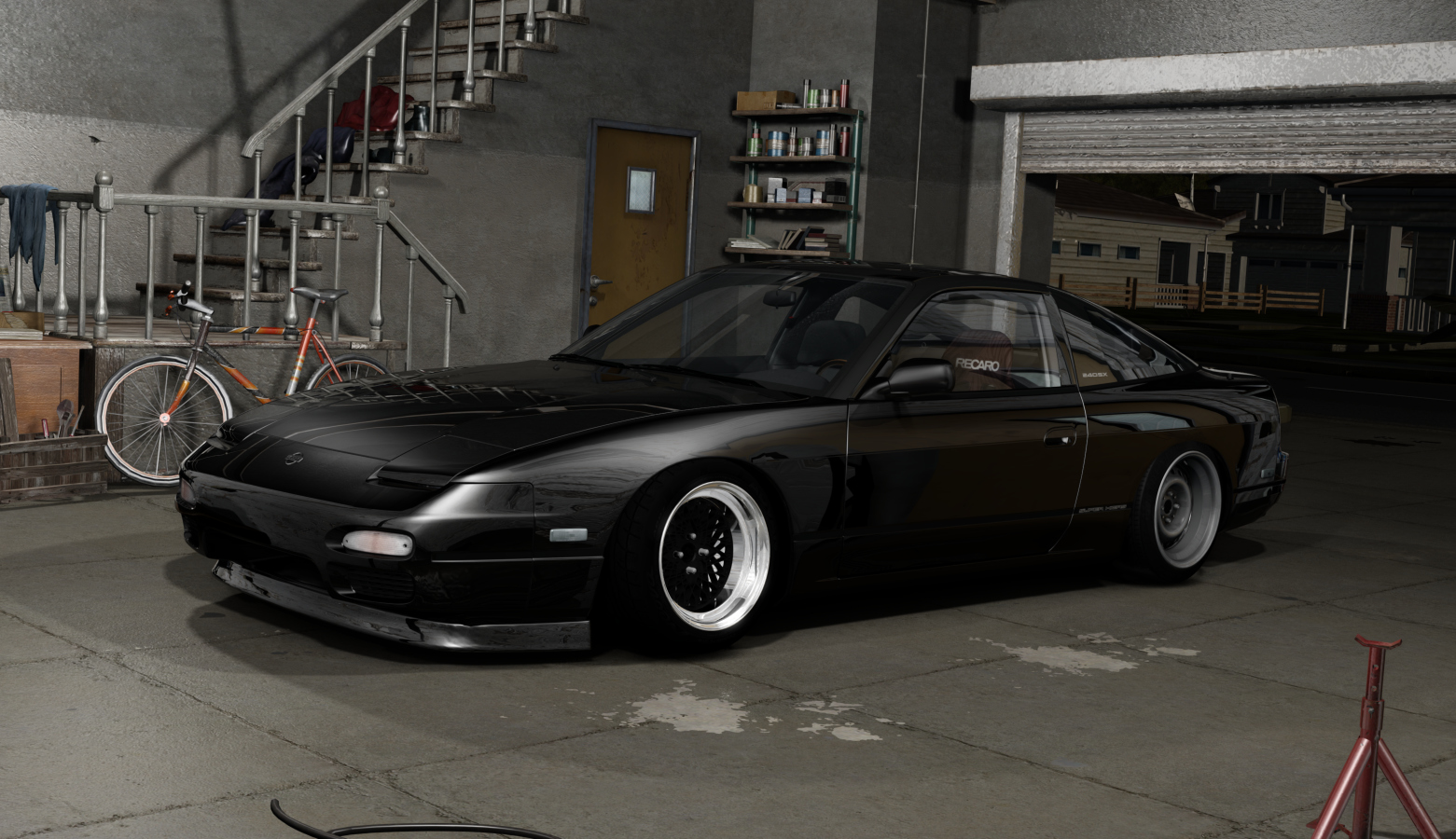 DWG Nissan 240sx KA, skin Super_Black