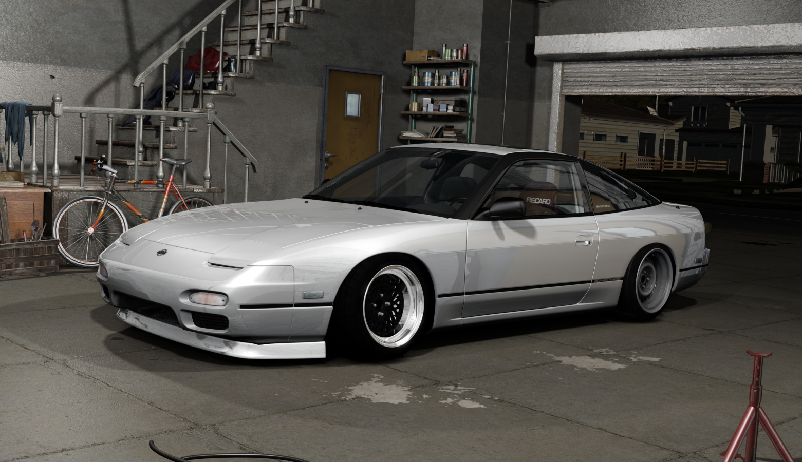 DWG Nissan 240sx KA, skin Super_White