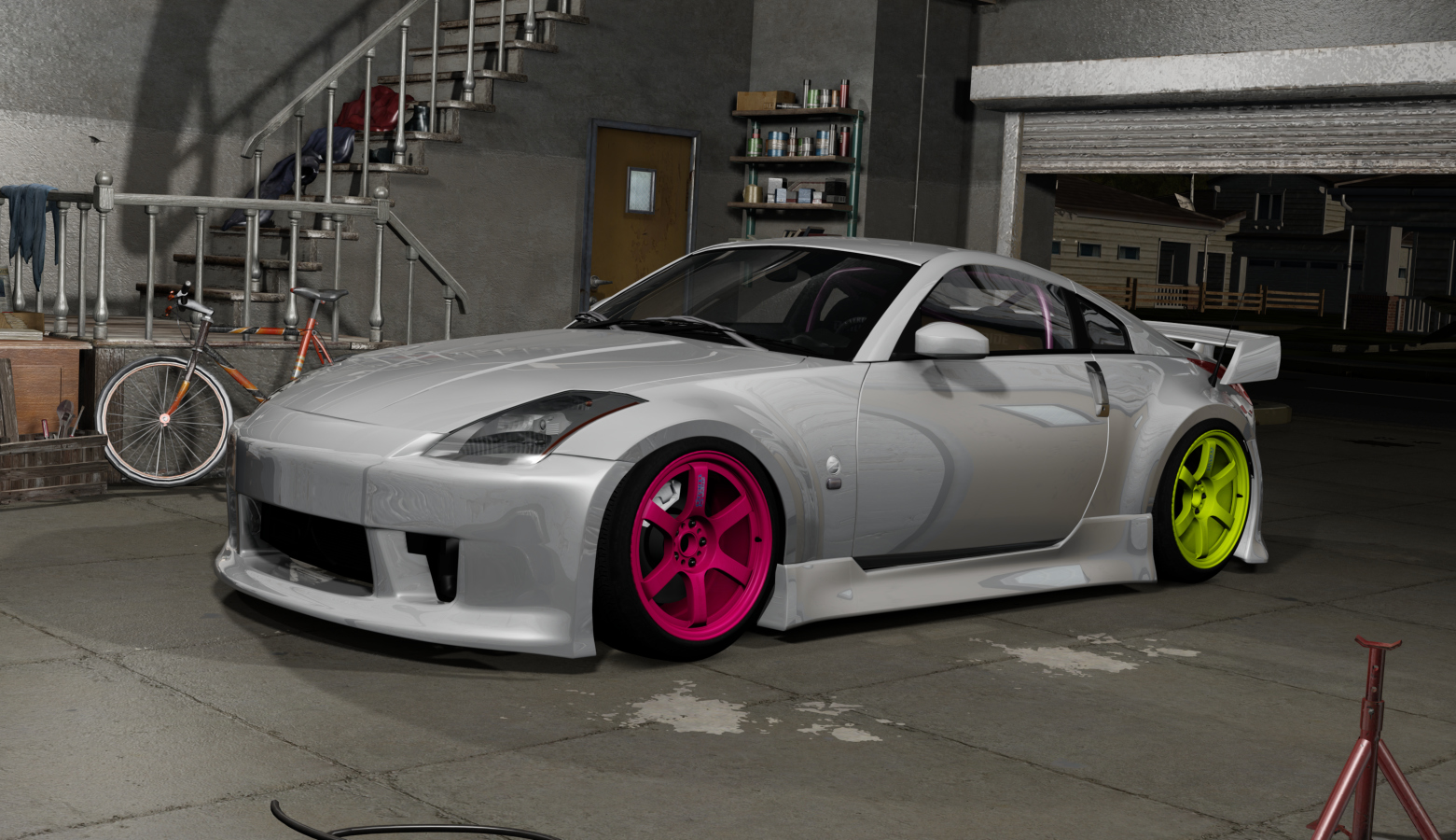 DWG Nissan 350z, skin White