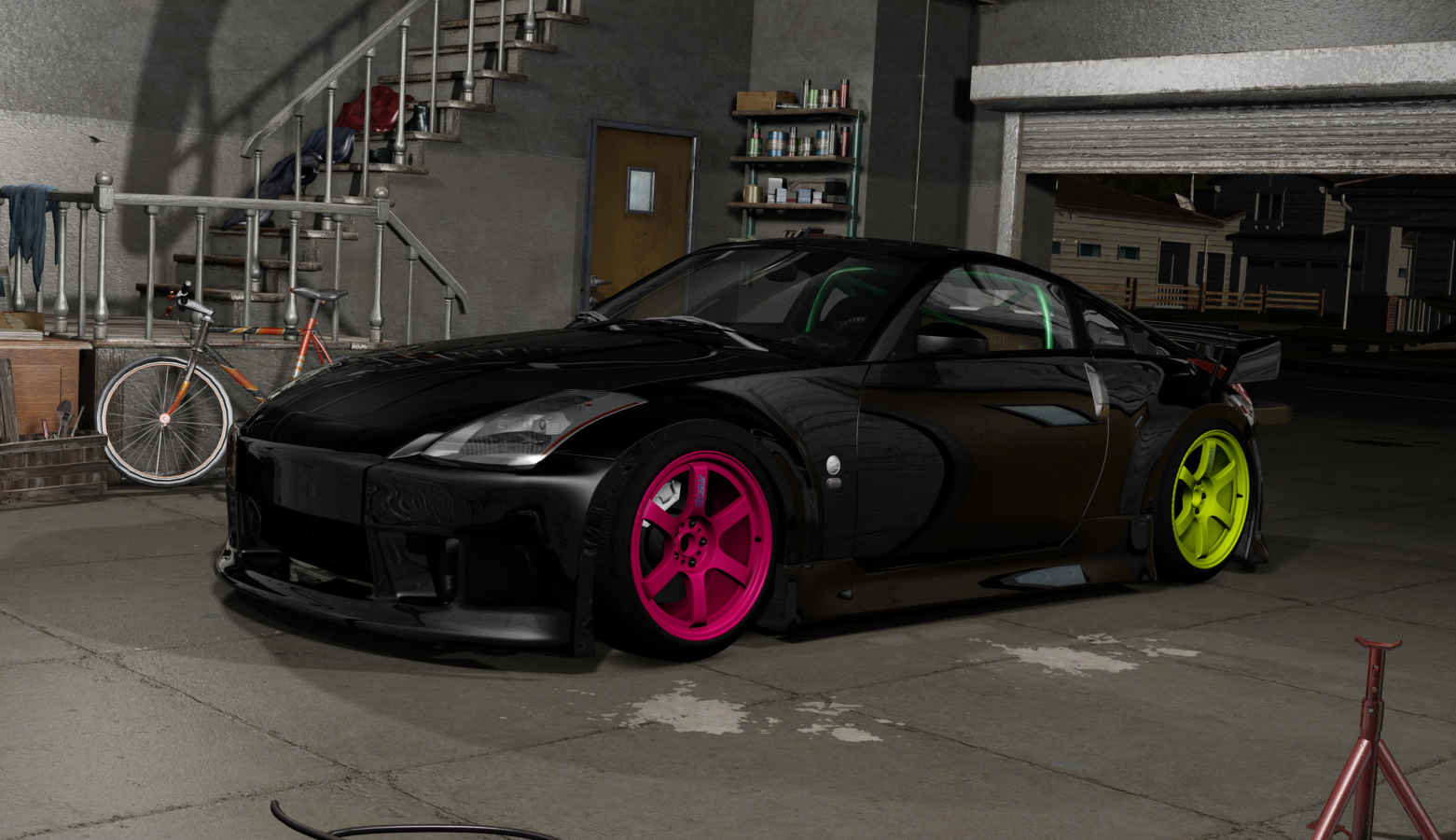 DWG Nissan 350z, skin black