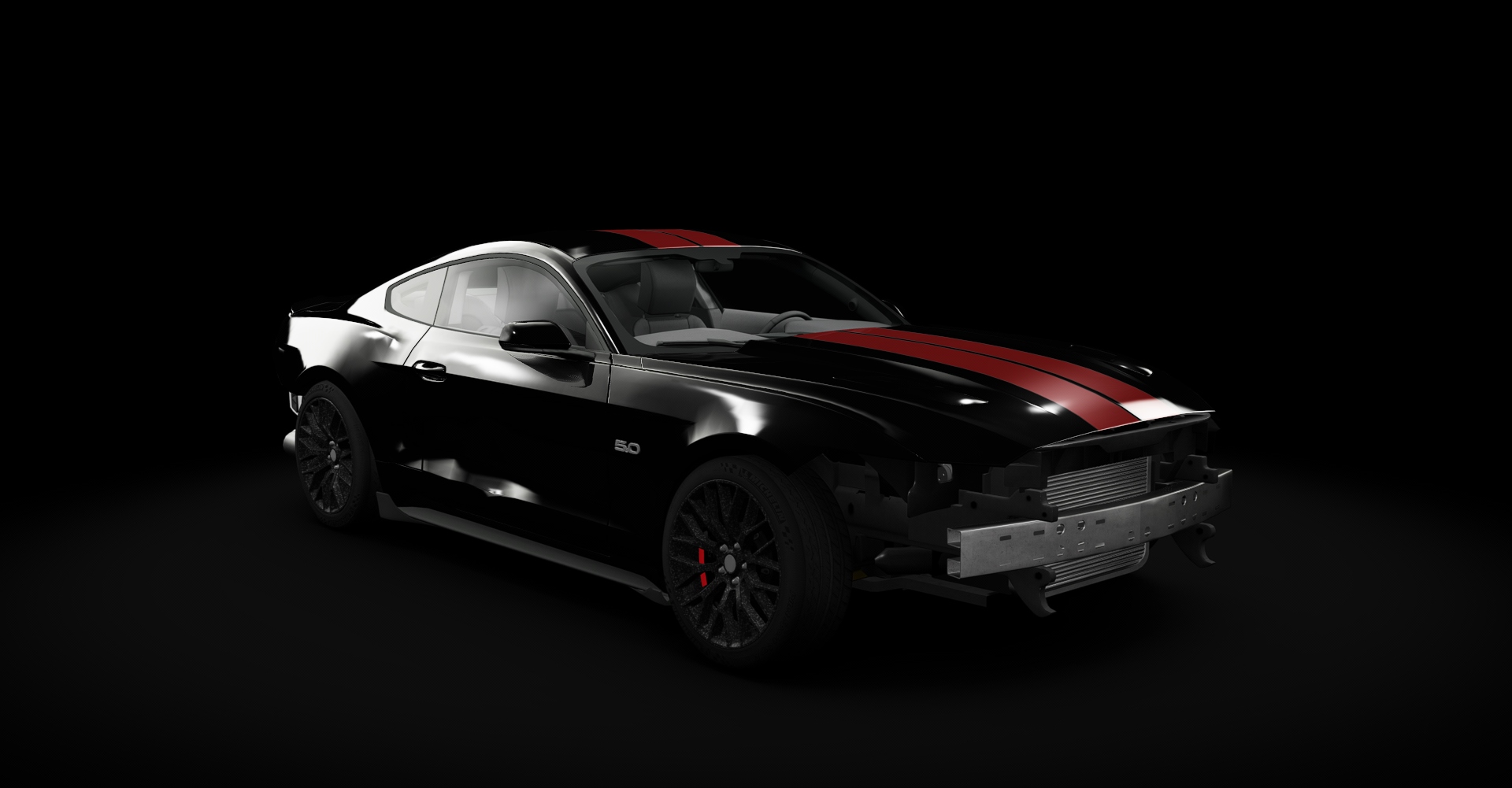 Ford Mustang Missile (WIP), skin Black_silver