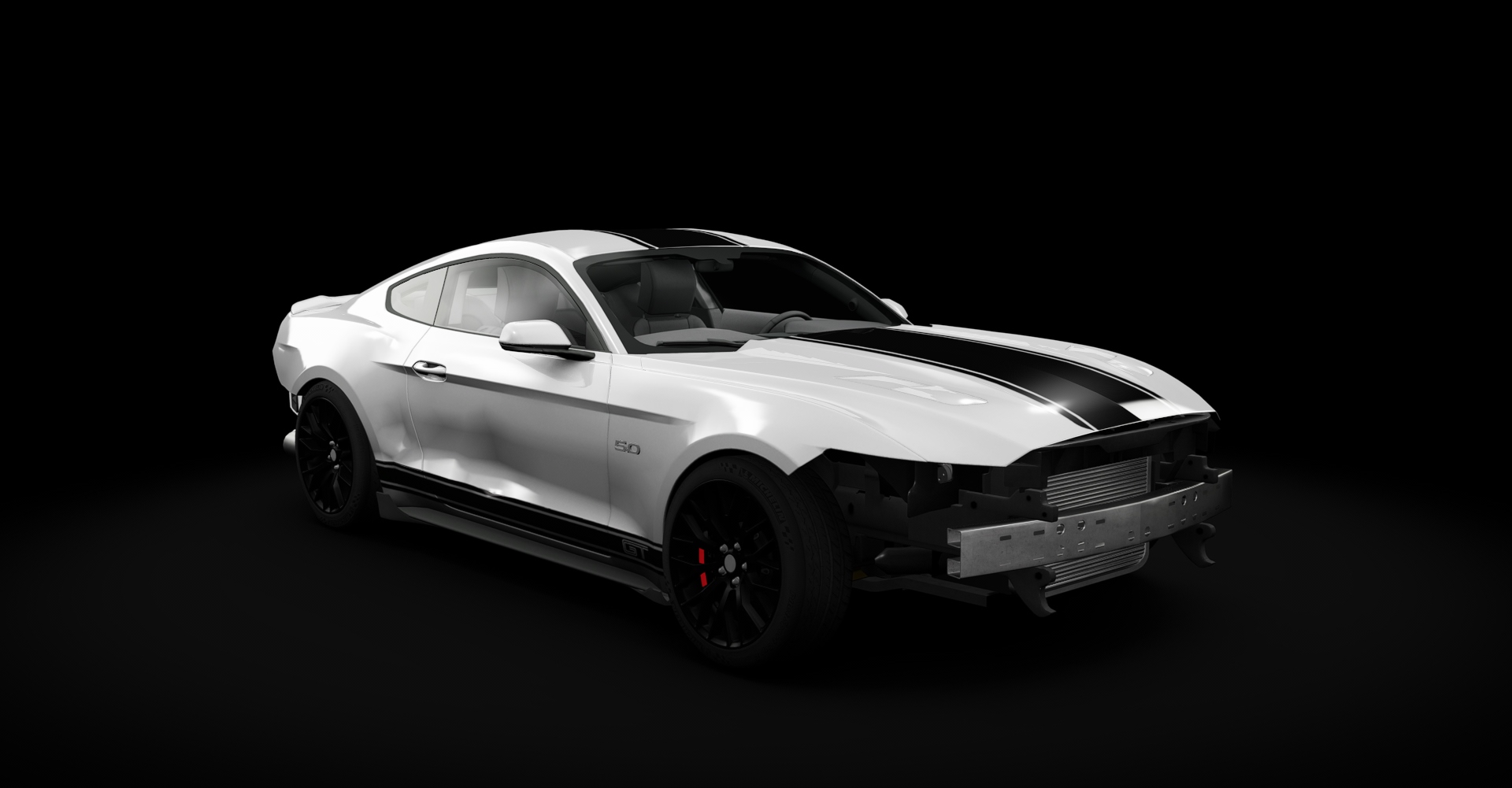 Ford Mustang Missile (WIP), skin White_Black_Sripe