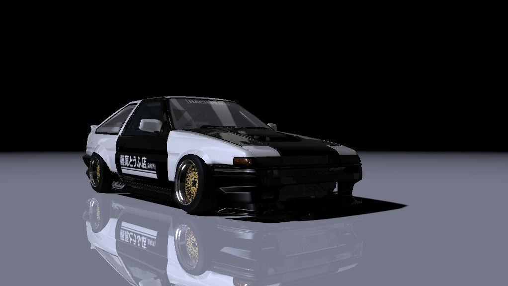 pib ae86, skin white