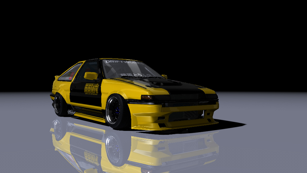 pib ae86, skin yellow