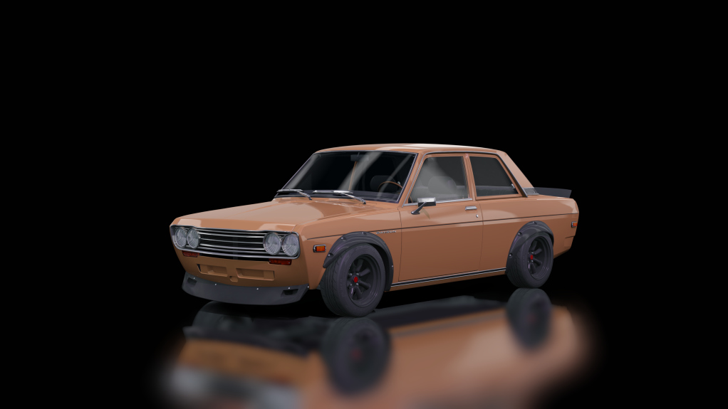 Datsun 510 Blue Bird, skin BurntOrange