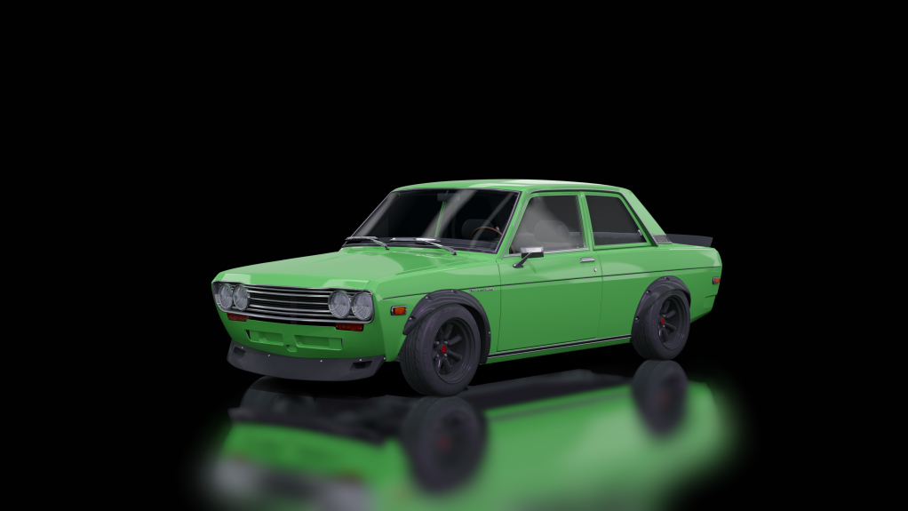 Datsun 510 Blue Bird, skin Lime