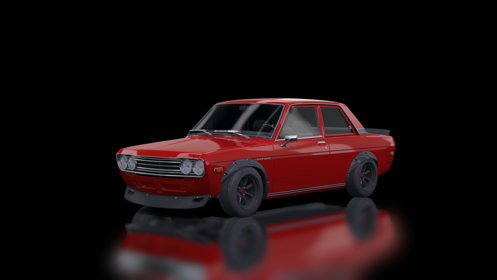 Datsun 510 Blue Bird, skin Red