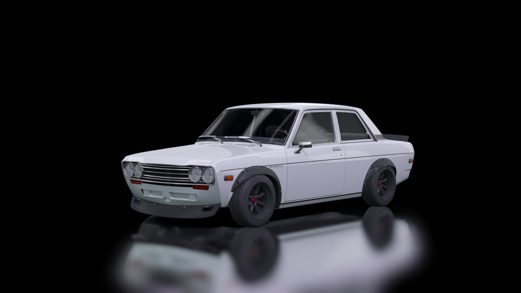 Datsun 510 Blue Bird, skin White