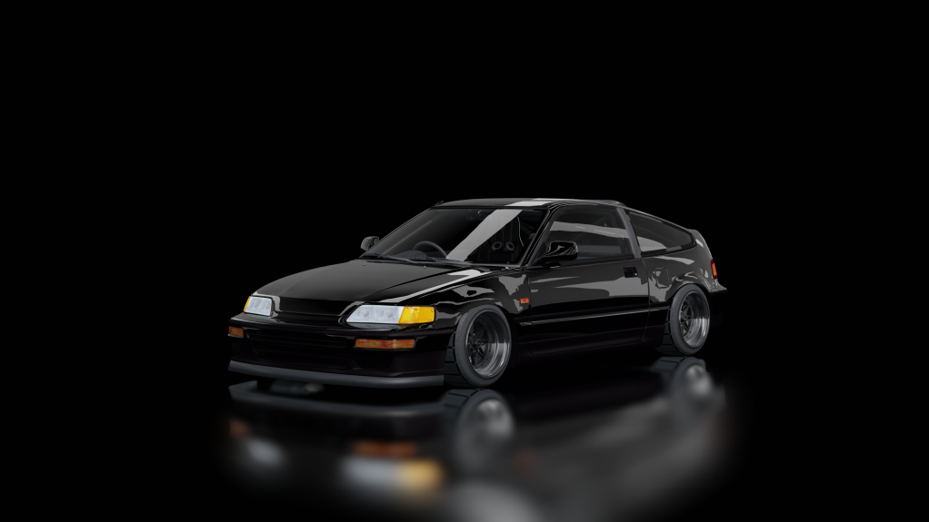 Honda CRX, skin flint_black