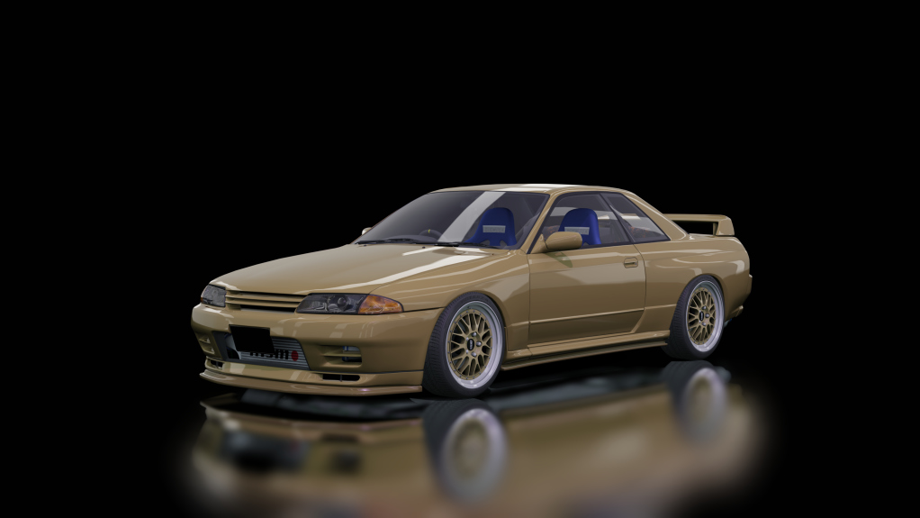 Nissan Skyline GTR R32, skin gold