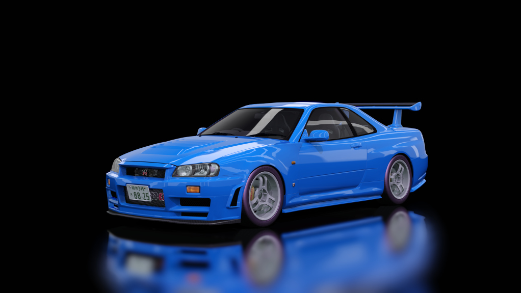 Nissan Skyline GTR R34, skin blue