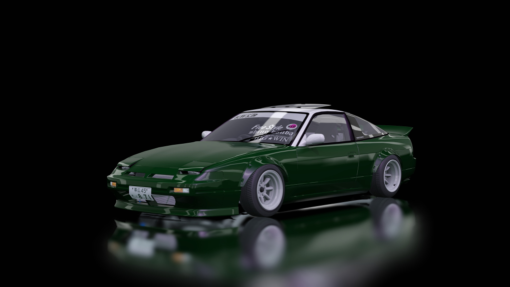 Nissan S13 180SX, skin Dark_green