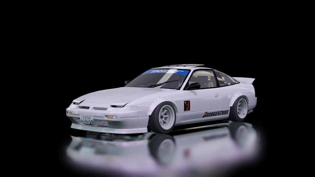 Nissan S13 180SX, skin White