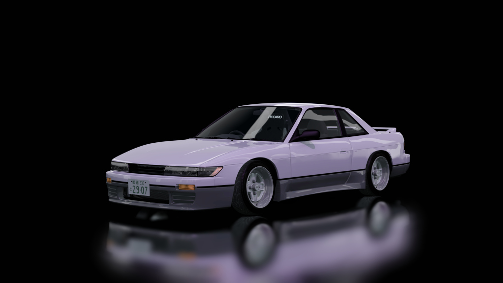 Nissan Silvia S13, skin two_tone_purpolish_silver