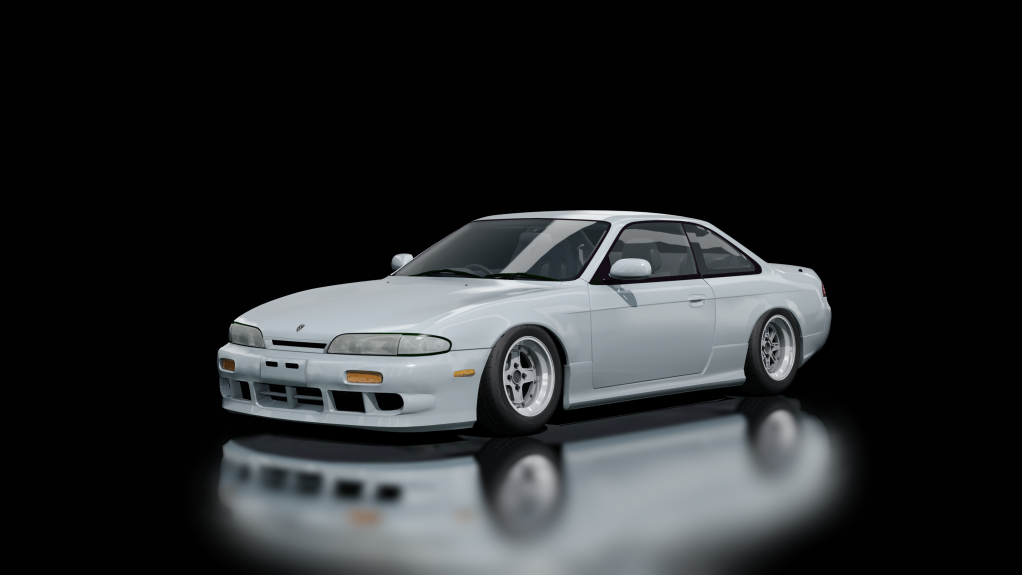 Nissan Silvia S14, skin Silver Metallic