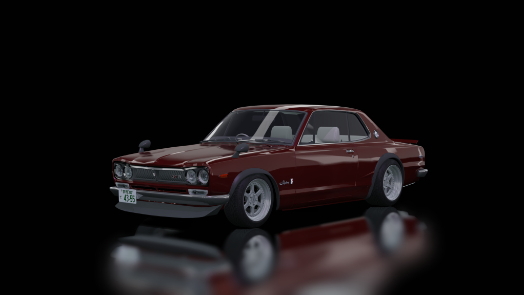 Nissan Skyline GTR Hakosuka, skin Darkred