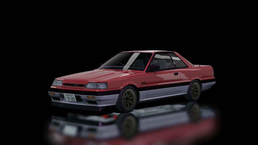 Nissan Skyline GTS-R R31, skin Beacon_red_silver