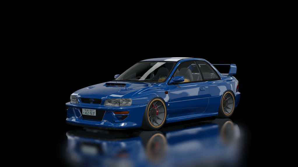 Subaru Impreza 22B STi, skin blue dark