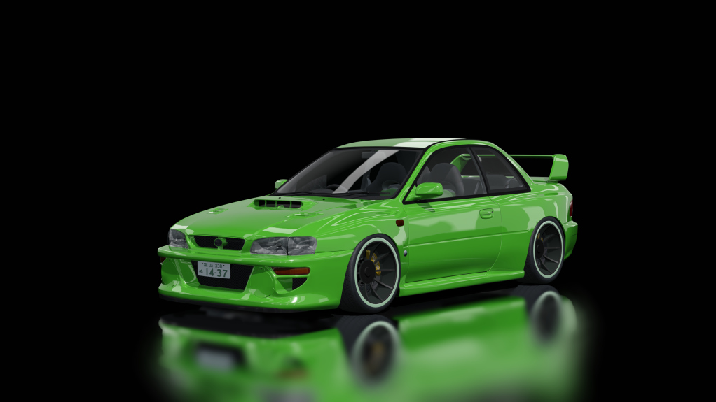 Subaru Impreza 22B STi, skin light_green