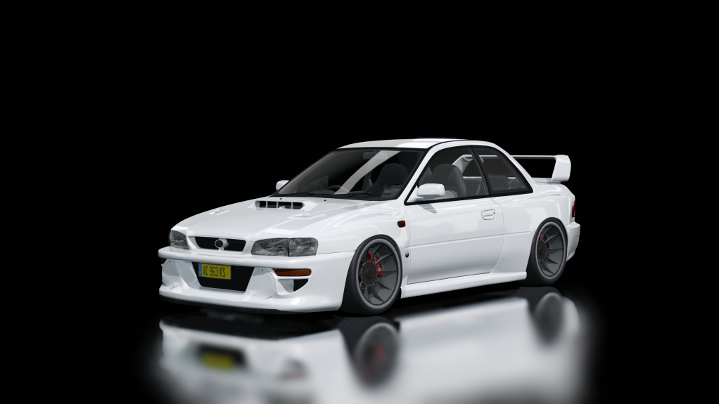 Subaru Impreza 22B STi, skin white