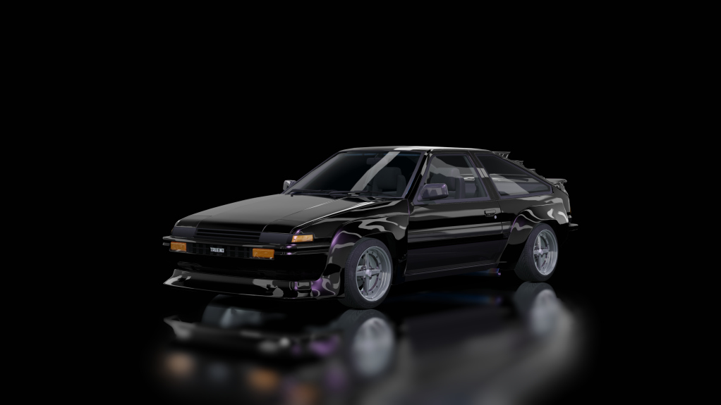 Toyota Corolla Trueno AE86, skin black