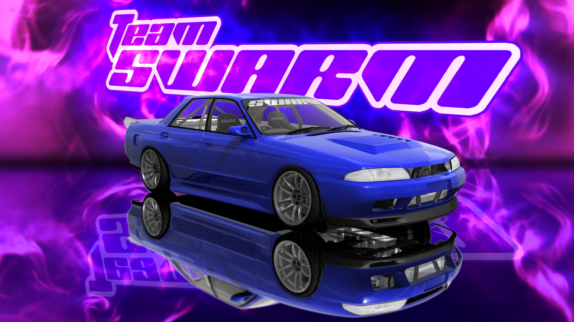 SWARM II  Sam R32 Sedan V2, skin gtr blue