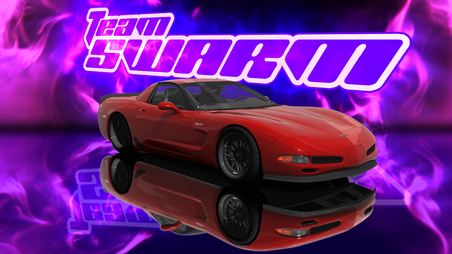 SWARM ||  LHD Victor C5 Z06 V2, skin Ruby Red