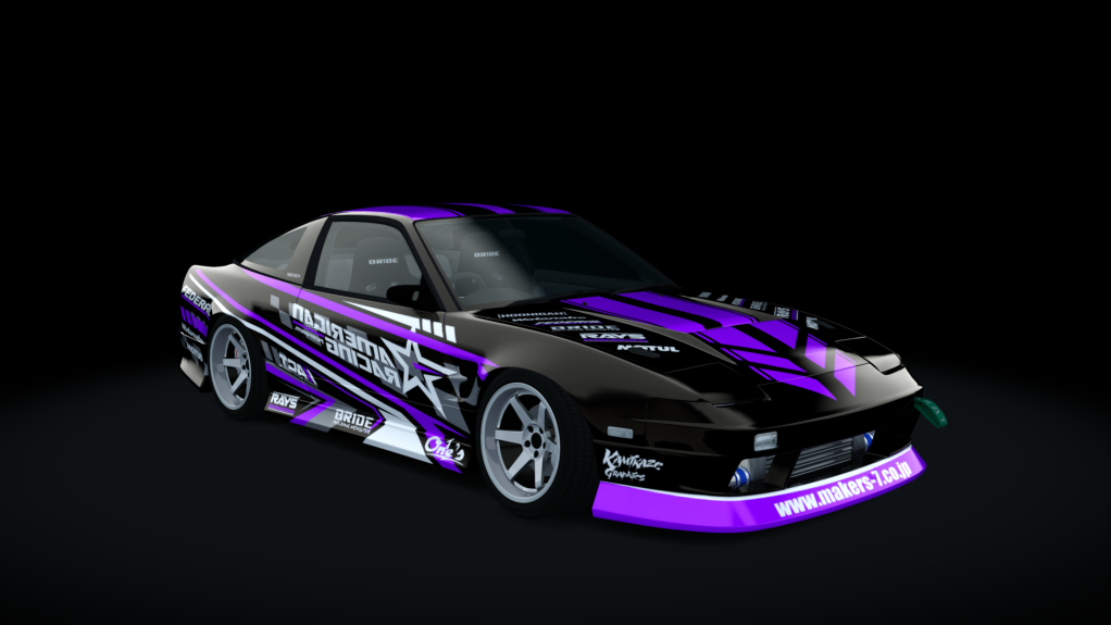 Nissan 180SX WDT Street, skin american_racing_v1