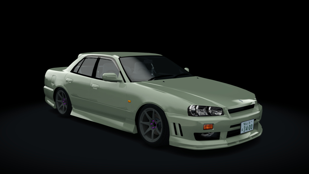 Serebrito | Nissan Skyline HR34, skin 08_millennium_jade