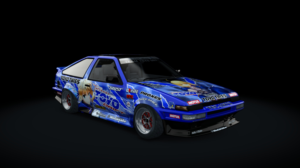 Serebrito | Toyota AE86 WDT Street, skin 77_fate_series_saber