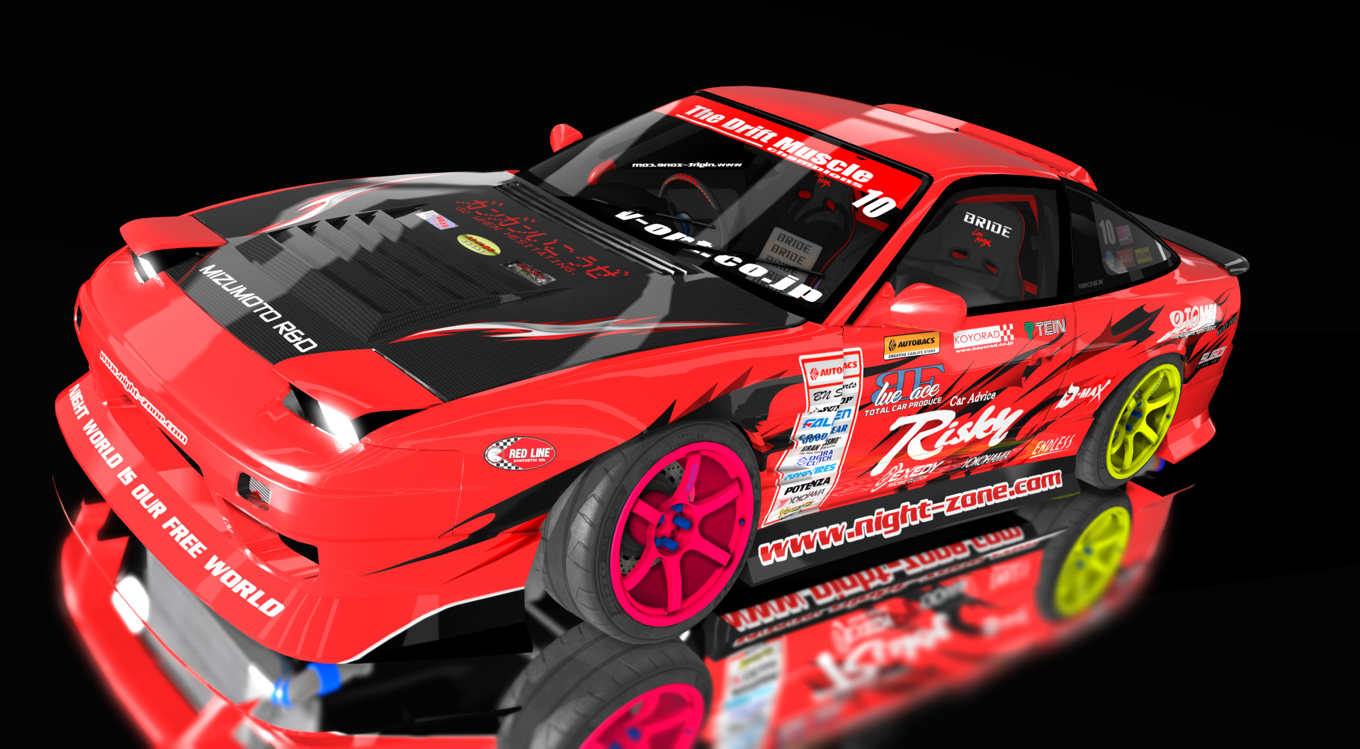 SWL // XStreeto Project |  SR20 Nissan 180SX RPS13 D-max Type-III - NSpec COMP Edition, skin paulSUGOI_NightZone