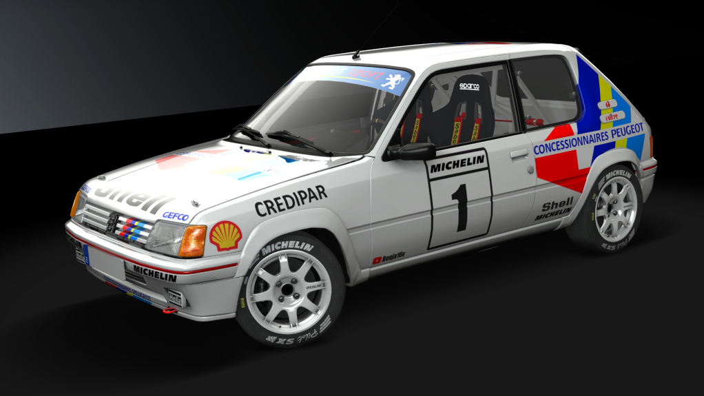 Peugeot 205 Rallye Gr.A, skin 01