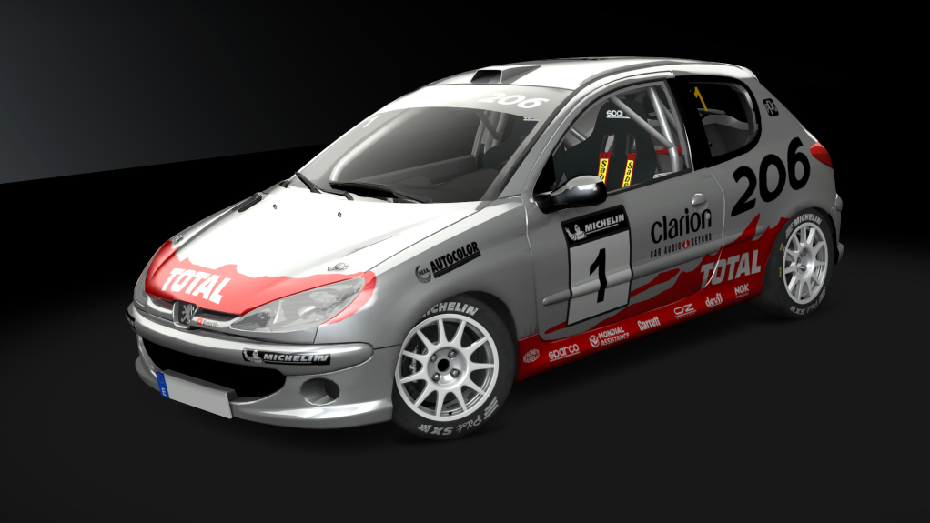 Peugeot 206 XS Desafío, skin 01