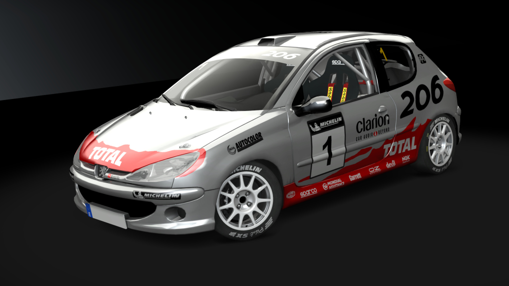 Peugeot 206 XS Gr.A, skin 01