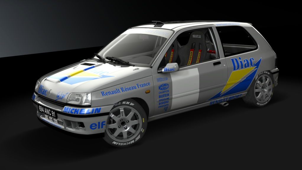 Renault Clio Williams Gr.A7, skin Diac