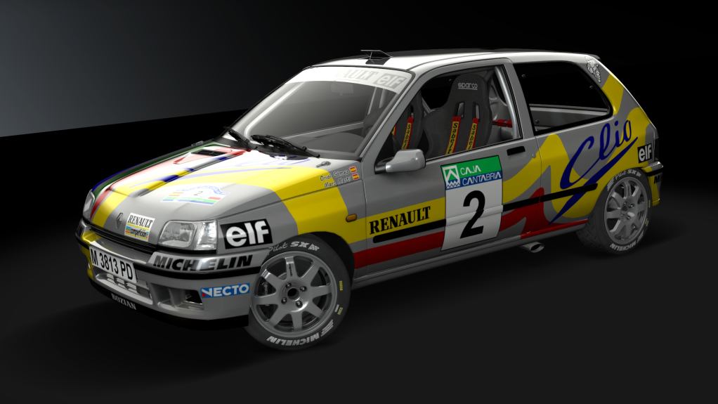 Renault Clio Williams Gr.A7, skin Oriol Gomez Rallye Caja Cantabria 1995